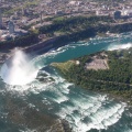 Les chutes Niagara vues du ciel lors de la balade en hélicoptère